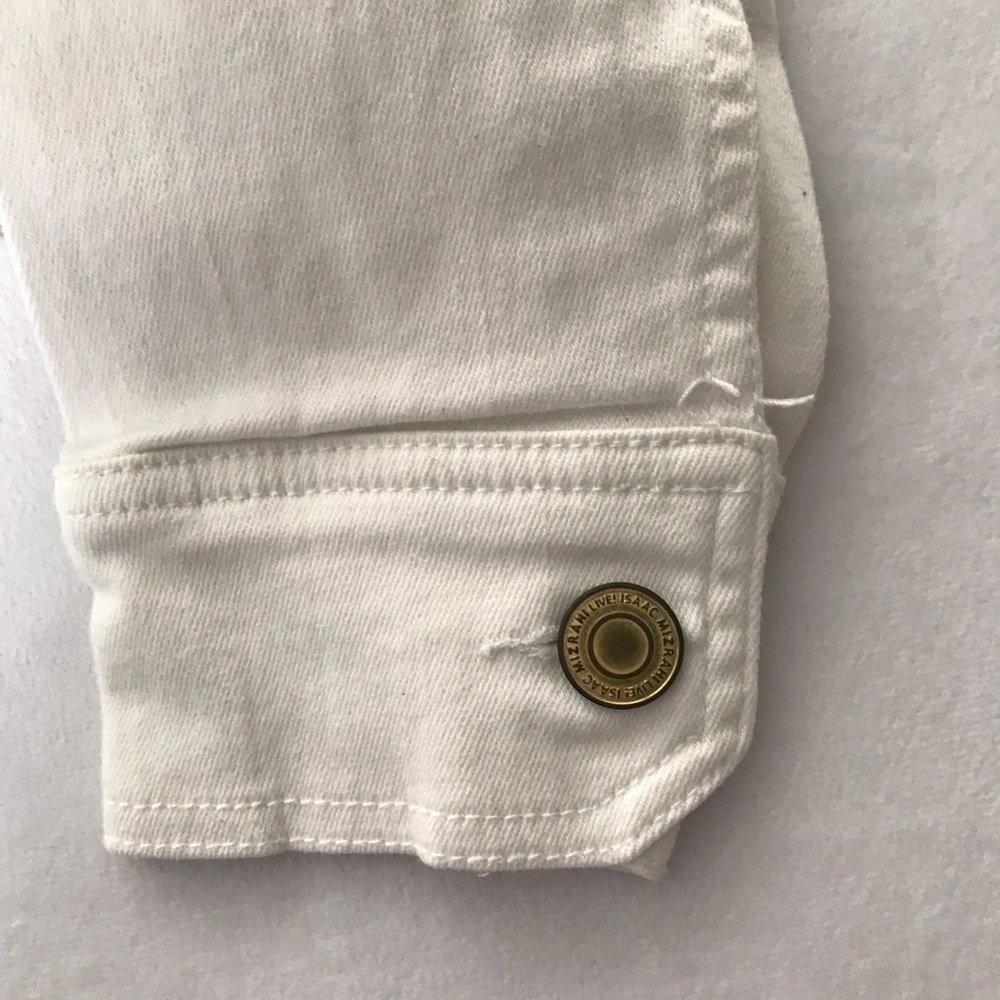 Isaac Mizrahi White Jean Jacket - Picture 4 of 5